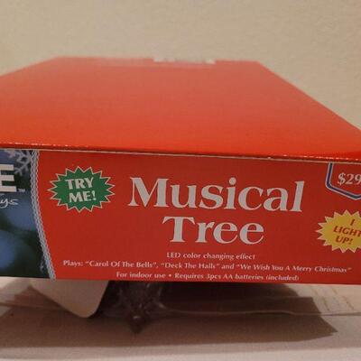 Lot 304: LED Color Changing Musical Tree 