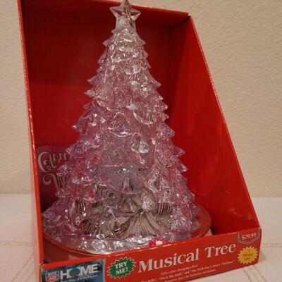 Lot 304: LED Color Changing Musical Tree 