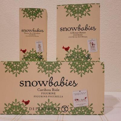 Lot 307: Assorted Dept. 56 SnowBabies Christmas Figures 