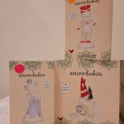 Lot 310: Assorted Dept. 56 SnowBabies Christmas Figures 