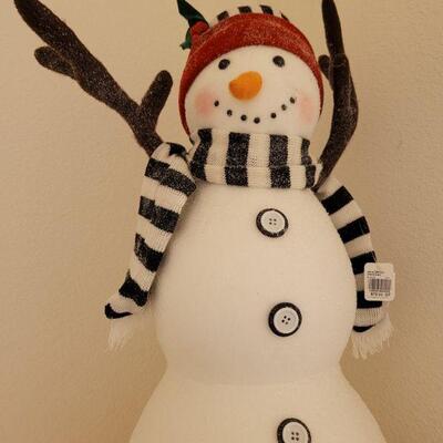 Lot 325: Tall Snowman Deco Figure 