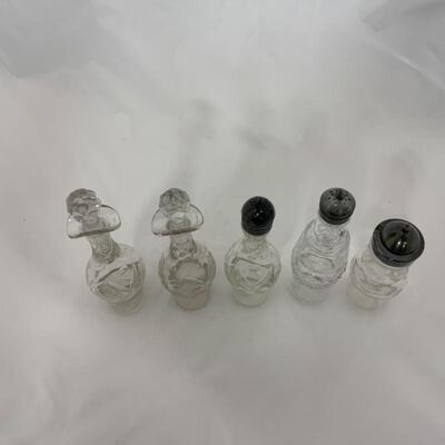 .141. Antique | Cruet Set | Etched Glass