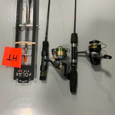 .146. Ice Fishing Tip Up and Poles | Shakespeare