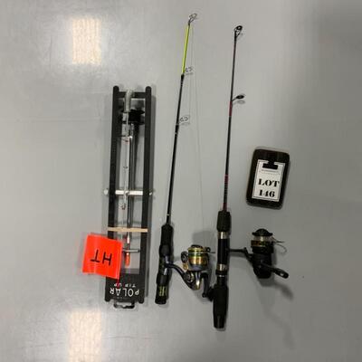 .146. Ice Fishing Tip Up and Poles | Shakespeare