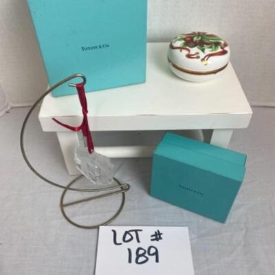 L 189 Tiffany & Co. Box and Ornament 