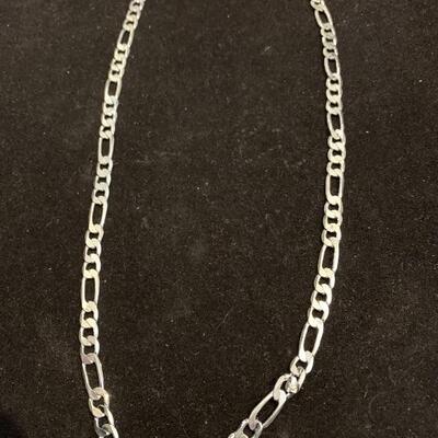 Figaro sterling silver chain 