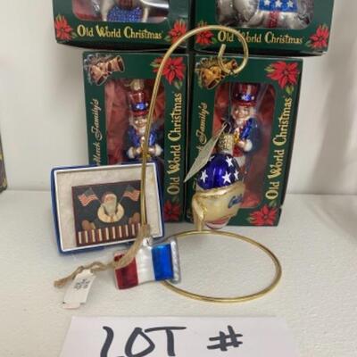 L 198 Old world Christmas Political Ornament 