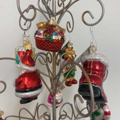 L 199 Old World Christmas Ornaments & Stand 