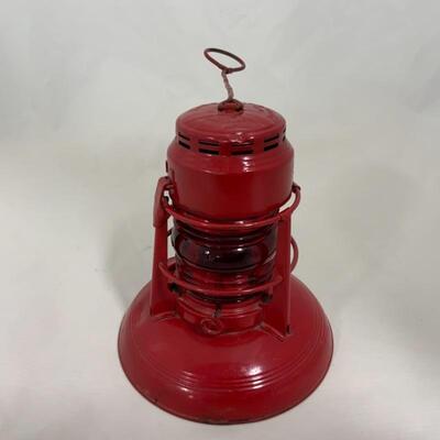 .154. Vintage | Dietz | Red Hanging Lantern