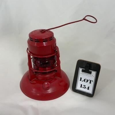 .154. Vintage | Dietz | Red Hanging Lantern