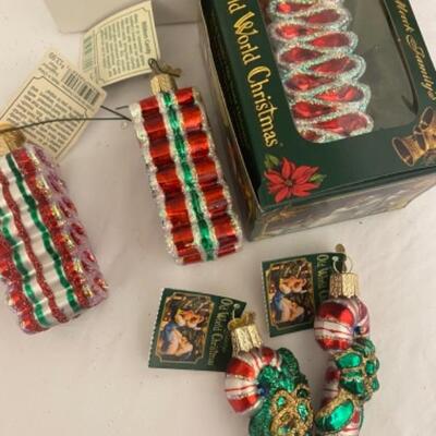L 202 Old World Christmas Ornaments - candy 