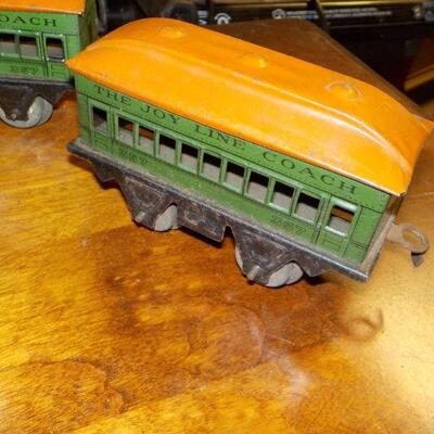 6- Model Train Cars pre-war Hafner Model Trains