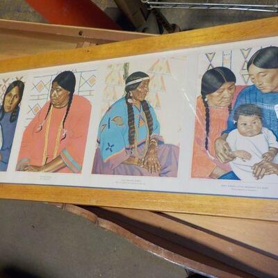 " Rare Vintage American Indian Print by Wilhelm Riess 1866-1919."
