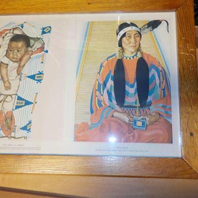 2nd Print by " Wilhem Reiss" American Indians Print. 