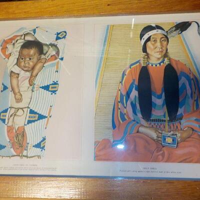 2nd Print by " Wilhem Reiss" American Indians Print. 