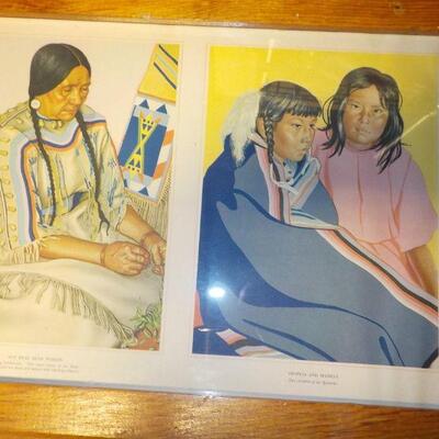 2nd Print by " Wilhem Reiss" American Indians Print. 
