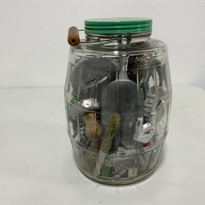 .187. Vintage | Large Jar filled with 40+ Cookie Cutters | Kitchen Tools