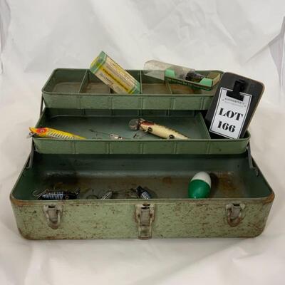 .166. Vintage | Metal Tackle Box | Fishing Lures | My Buddy
