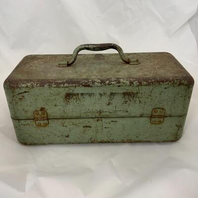 .166. Vintage | Metal Tackle Box | Fishing Lures | My Buddy