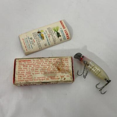 .169. Vintage | River Runt Fishing Lure | Box and Catalogue