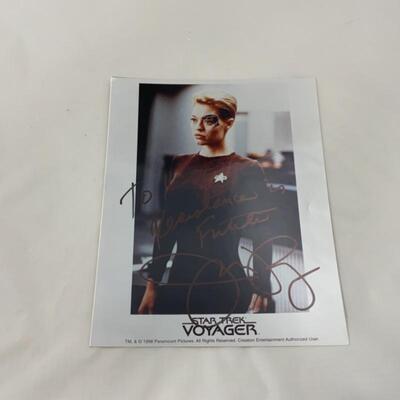 .183. Autographed 8x10 | Jeri Ryan | Resistance is Futile | Star Trek