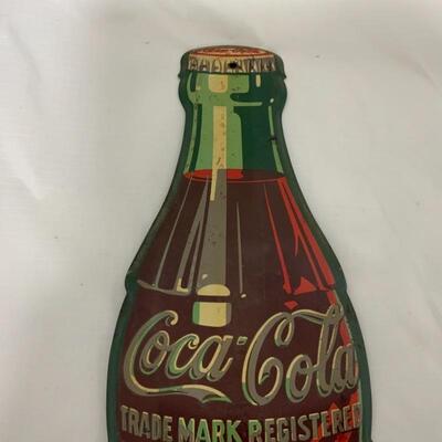 .209. Vintage | ORIGINAL | Coca-Cola Bottle Thermometer | 1950s