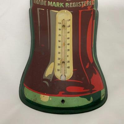 .209. Vintage | ORIGINAL | Coca-Cola Bottle Thermometer | 1950s