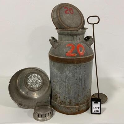 .210. Farm Fresh | Number 20 Milk Can and Accessories