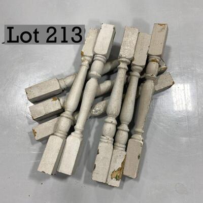 .213. Eight Grey Spindles | Architectural Salvage  
