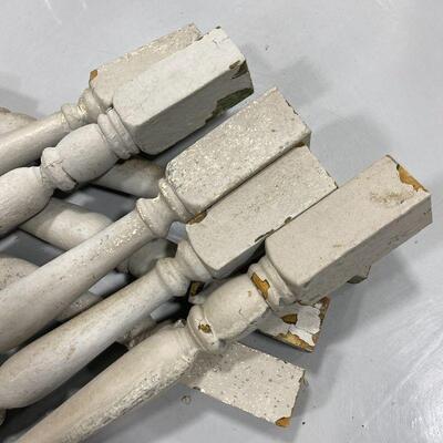 .213. Eight Grey Spindles | Architectural Salvage  