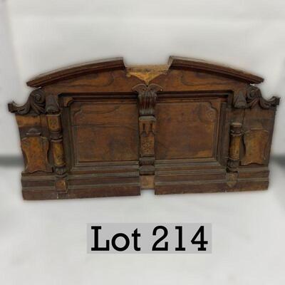.214. Architectural Salvage | Carved Wood Arch