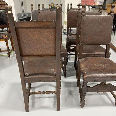 .215. Set of 8 | Antique | Gothic Style Chairs