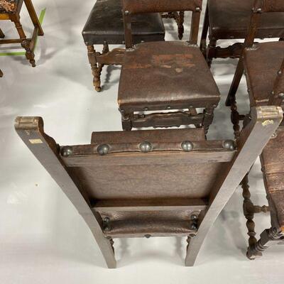 .215. Set of 8 | Antique | Gothic Style Chairs