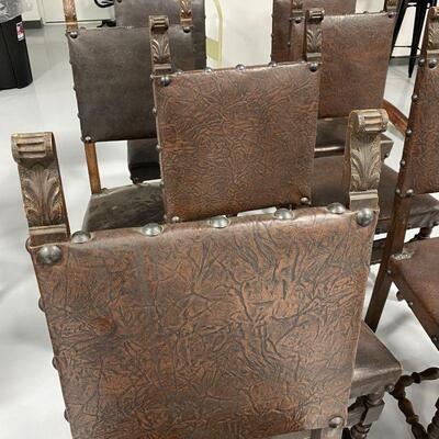.215. Set of 8 | Antique | Gothic Style Chairs