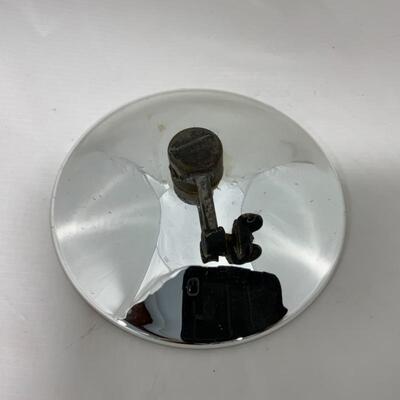 .217. Antique | Mercury Glass Reflector | Oil Lamp | Wall Sconce