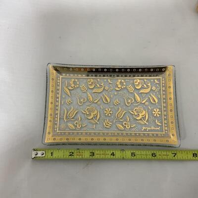 .218. Vintage | Eight Matching Glass Trays | ONS | MCM
