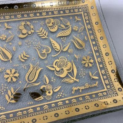 .218. Vintage | Eight Matching Glass Trays | ONS | MCM