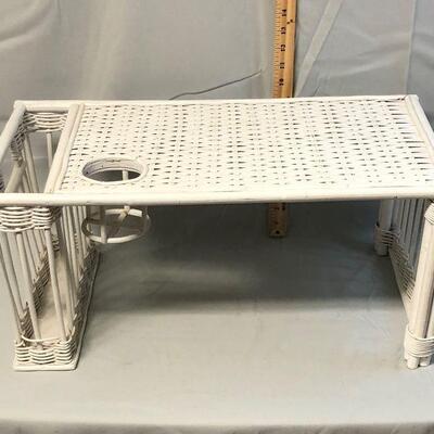 White Wicker Bed Tray LOCAL PICKUP ONLY