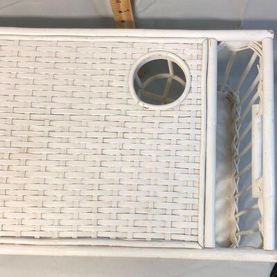 White Wicker Bed Tray LOCAL PICKUP ONLY