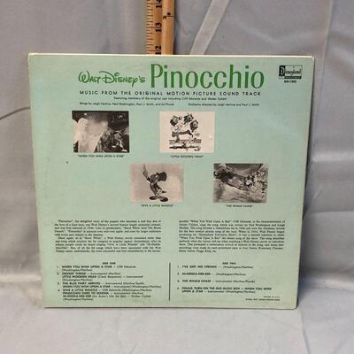 1959 Disney Pinocchio LP