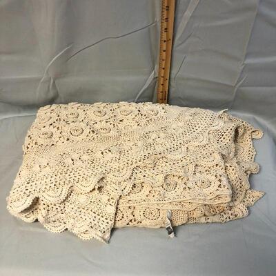 Cotton Hand Crocheted Lace Bedspred