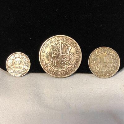 3 Silver Foreign Coins