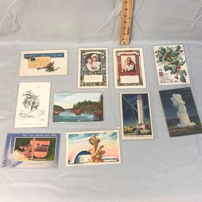 10 Vintage Post Cards
