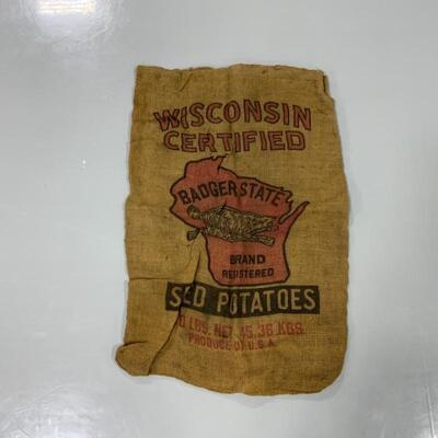 .227. Vintage | Farm Fresh | Eight Potato Sacks 