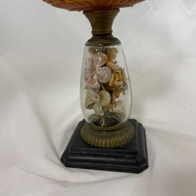 .233. Antique | Victorian Oil Lamp | Cast Iron | Brass 