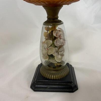 .233. Antique | Victorian Oil Lamp | Cast Iron | Brass 