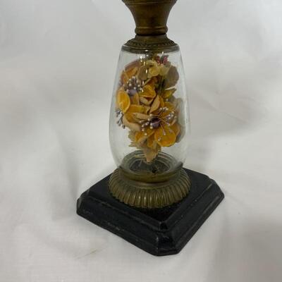 .233. Antique | Victorian Oil Lamp | Cast Iron | Brass 