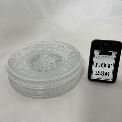 .236. Waterford | Eight Luncheon Plates | Lismore Pattern