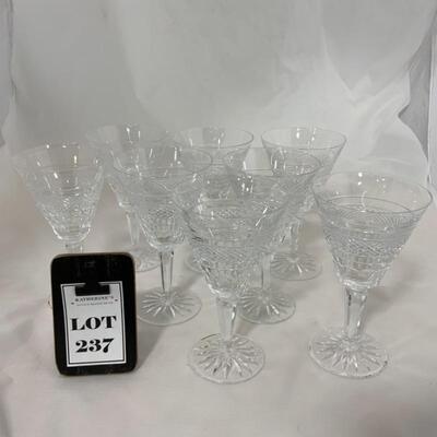 .237. Waterford | Eight Water Goblets | Lismore Pattern