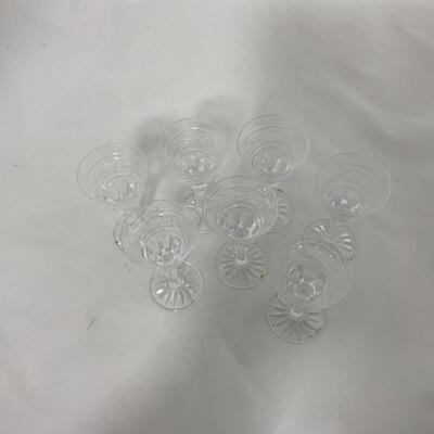 .238. Waterford | Seven Cordial Glasses | Lismore Pattern